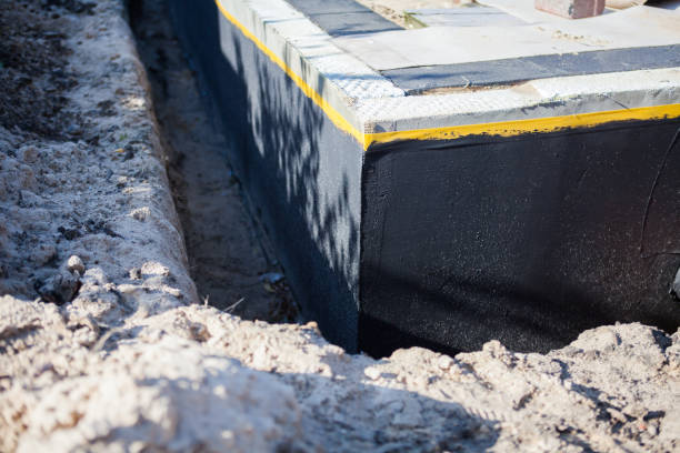 Professional Exterior Waterproofing technician working in Montpelier Station, VA